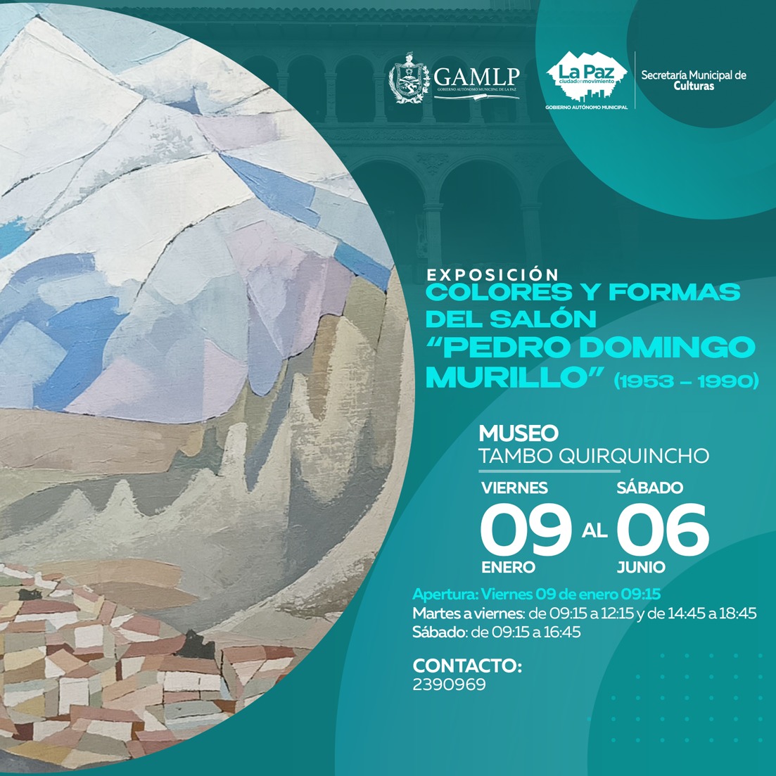 EXPOSICIÓN: COLORES Y FORMAS DEL SALÓN “PEDRO DOMINGO MURILLO” (1953 – 1990)
