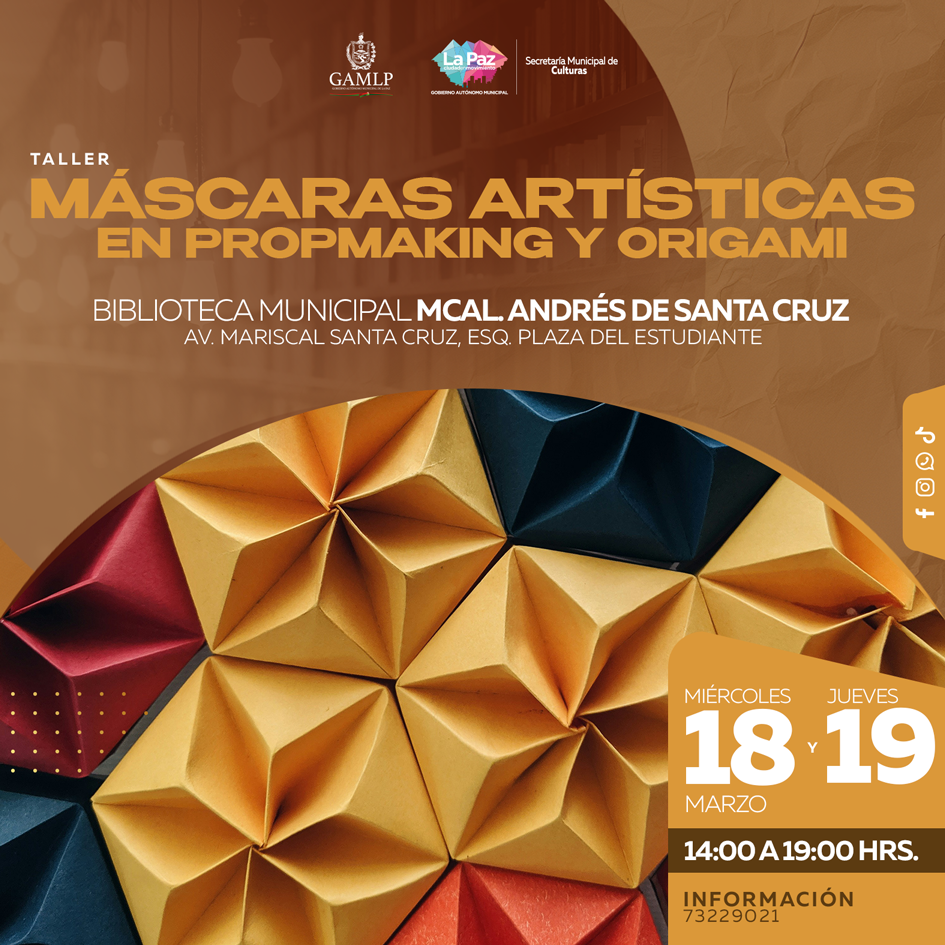 Taller: Máscaras Artísticas en Propmaking y Origami