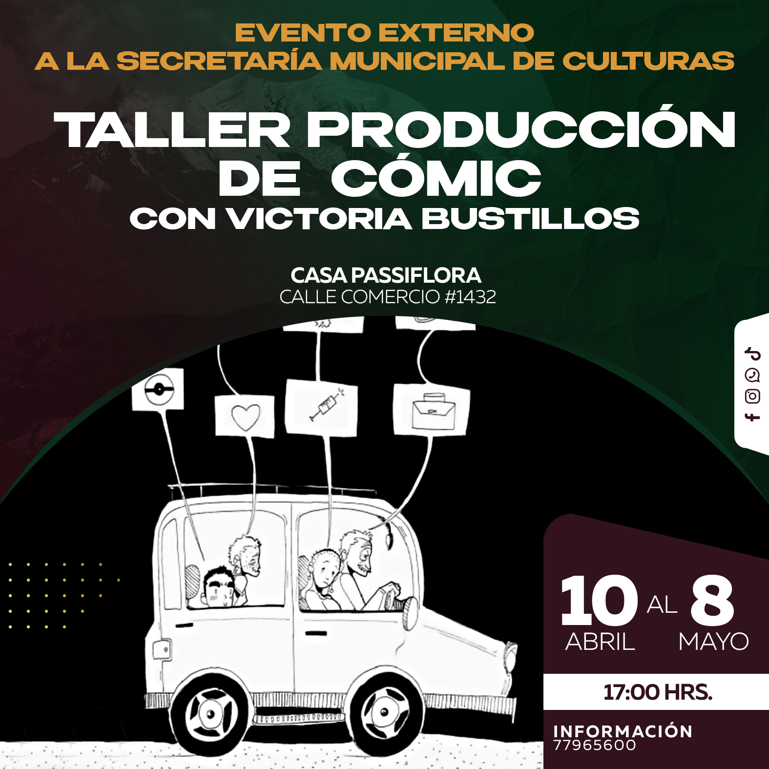 TALLER PRODUCCIÓN DE CÓMIC CON VICTORIA BUSTILLOS