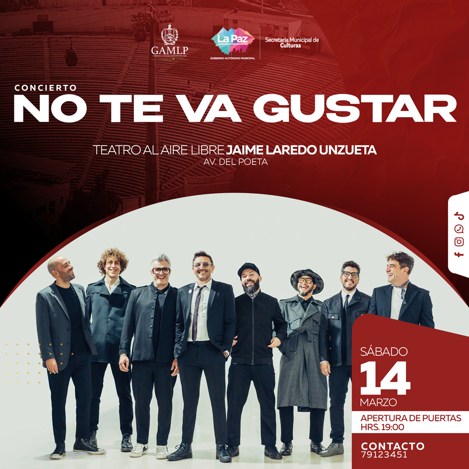 CONCIERTO NO TE VA GUSTAR