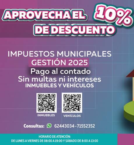 iMPUESTOS DIEZ POR CIENTO DE DESCUENTO